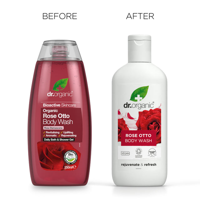 Dr Organic Rose Otto Body Wash, 250ml