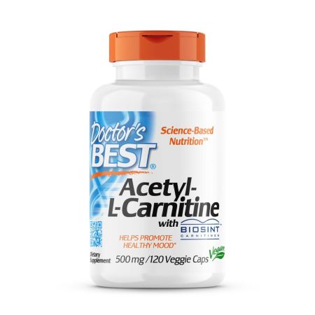 Doctor's Best Acetyl-L-Carnitine with Biosint Carnitines 500mg, 120 VCapsules