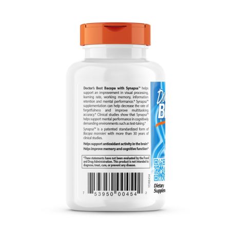 Doctor's Best Bacopa with Synapsa 320mg, 60 VCapsules