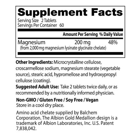 Doctor's Best High Absorption Magnesium 100mg, 120 Tablets