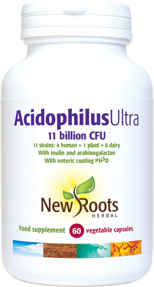 New Roots Herbal AcidophilusUltra,  60 Capsules