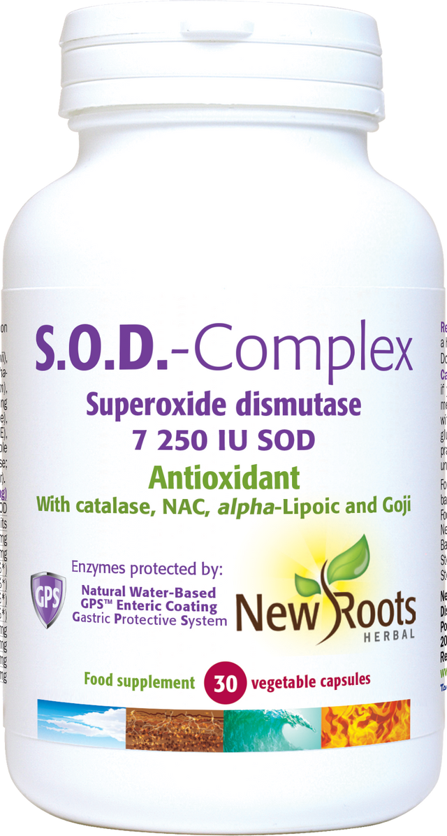 New Roots Herbal S.O.D. Complex,  30 Capsules