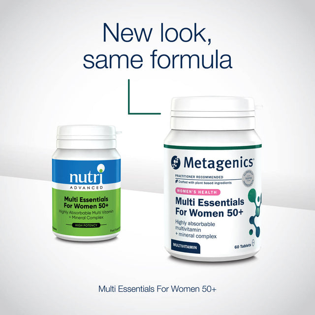 Metagenics Multi Essential for Women 50+, Multivitamin, 60 Tablets