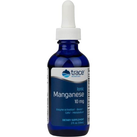 Trace Minerals  Ionic Manganese 10mg Liquid- 2 oz, 59ml