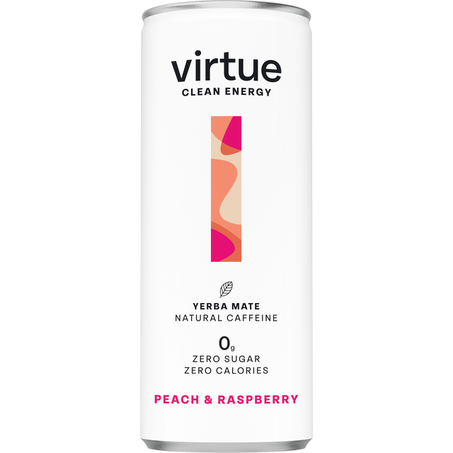 Virtue Yerba Mate - Peach & Raspberry, 250ml