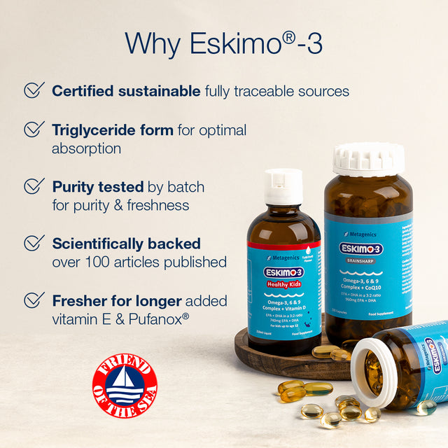 Eskimo-3 Fish Oil Capsules, 105 Capsules