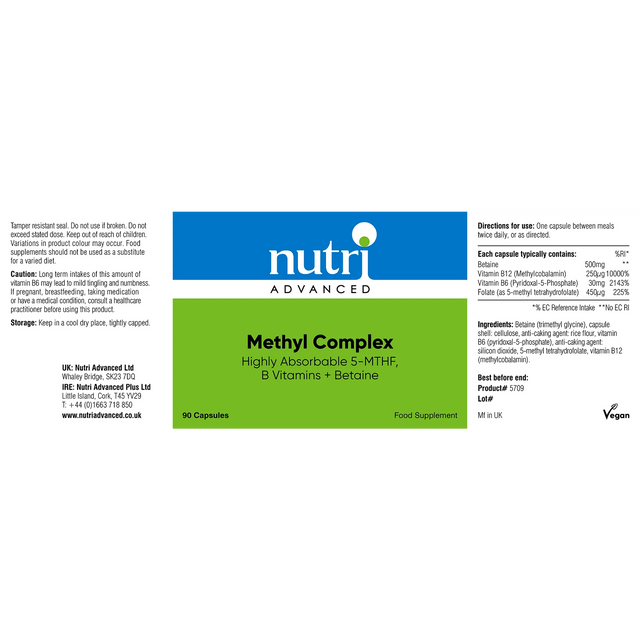 Nutri Advanced Methyl Complex, 90 Capsules