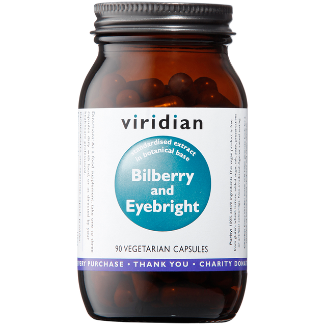 Viridian Bilberry With Eyebright Extract, 90 VCapsules