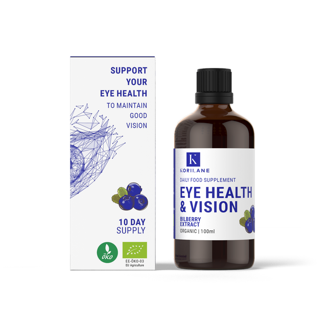 Korilane Eye Health & Vision Liquid- Bilberry Extract, 100ml