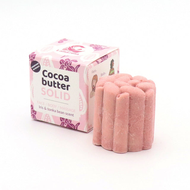 Lamazuna Solid Pink Cocoa Butter- Iris & Tonkabean