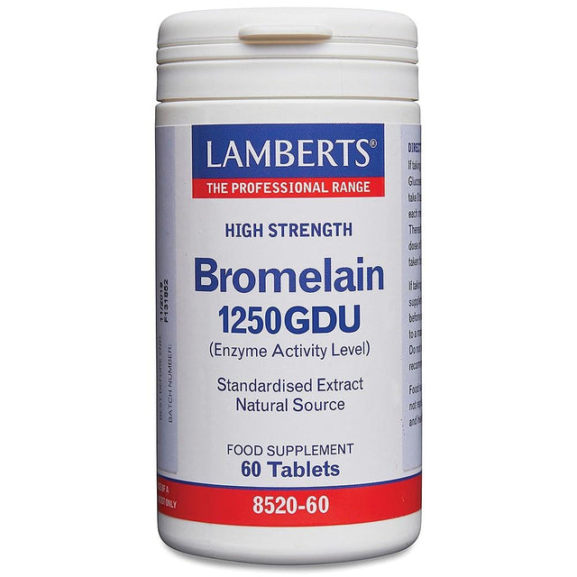 Lamberts Bromelain 1250GDU, 60 Tablets