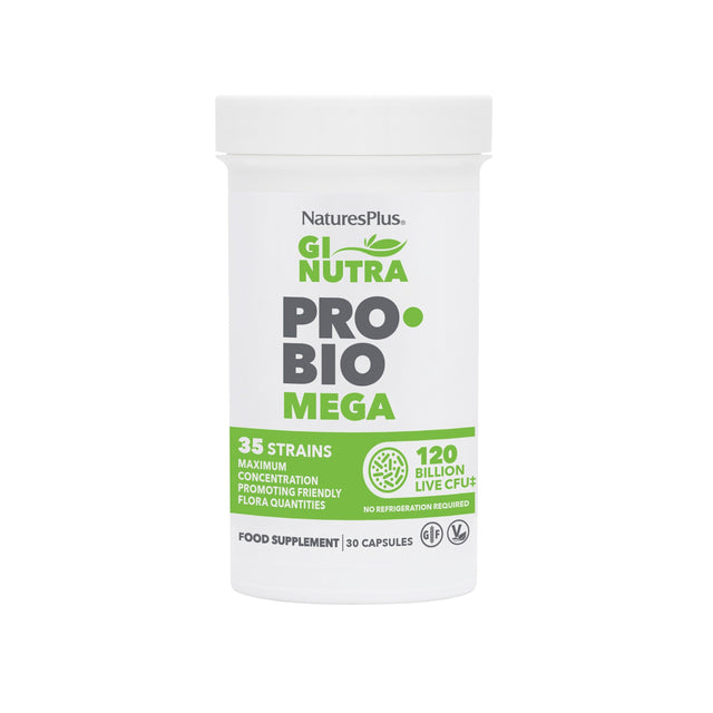 Nature's Plus GI Nutra Pro-Bio Mega- 120 Billion, 30 Capsules