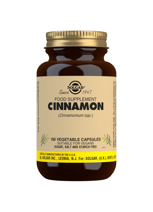 Solgar Cinnamon, 500mg, 100 VCapsules