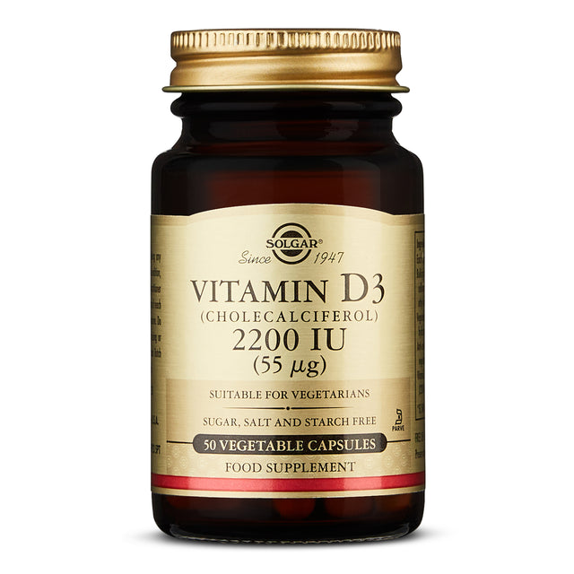 Solgar Vitamin D3, 2200iu, 50 VCapsules