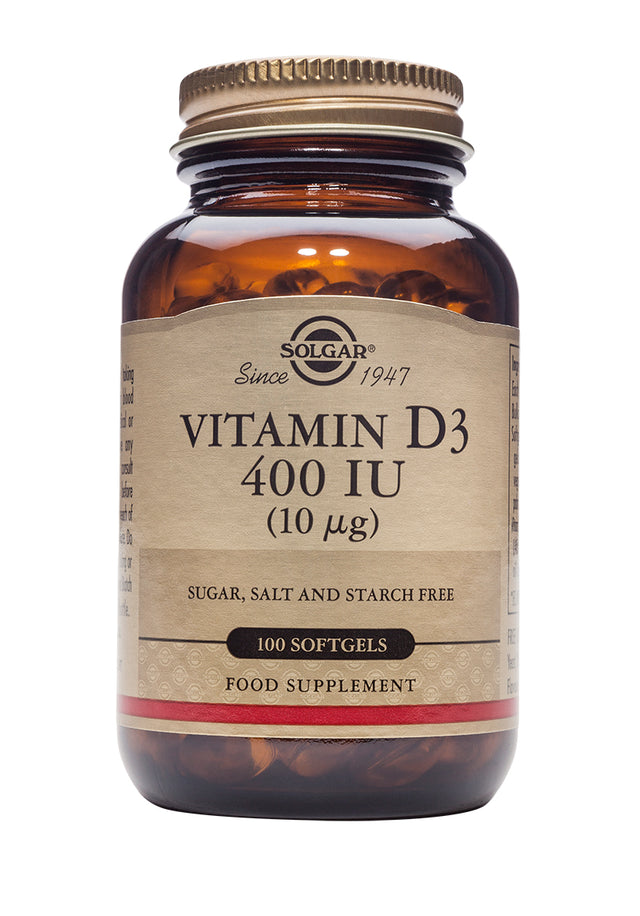 Solgar Vitamin D3, 400iu, 100 SoftGels