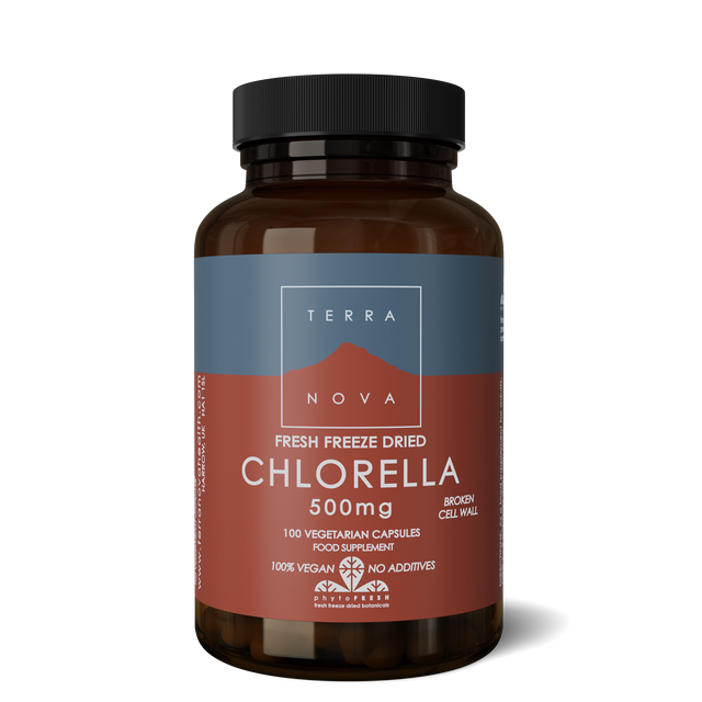 Terranova Chlorella 500mg, 100 VCapsules