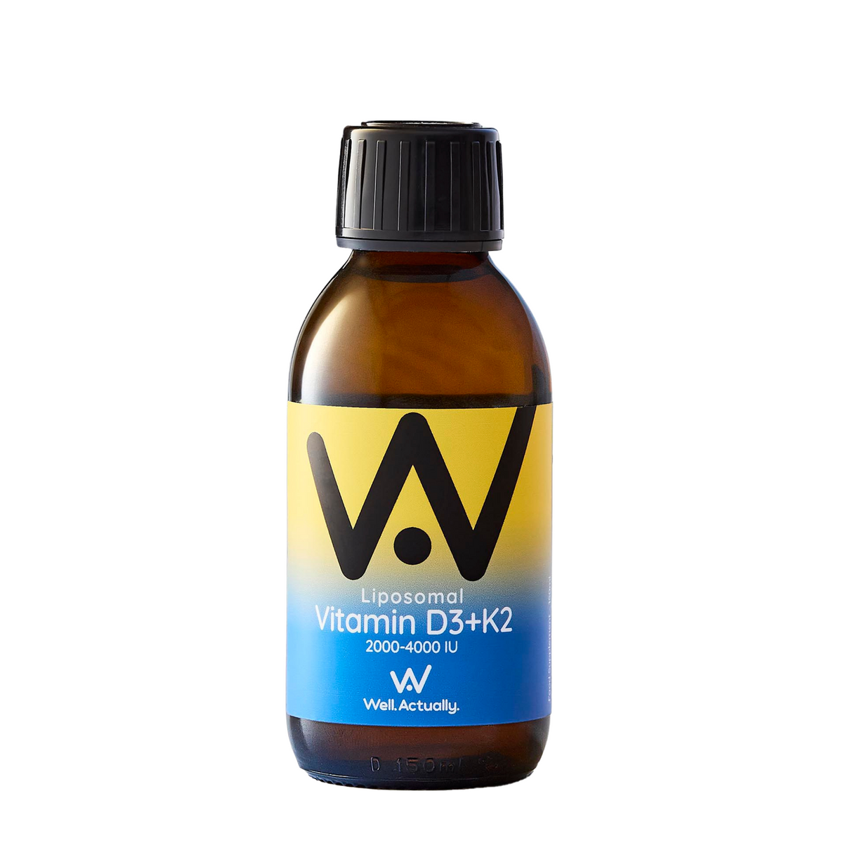 Well Actually Liposomal Liquid Vitamin D3 + K2, 150ml | Revital