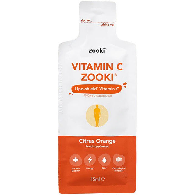 Zooki Liposomal Vitamin C 1,000mg Citrus Orange Flavour, 1 x 15ml