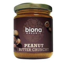 Biona Organic Nut Butter - Peanut Crunchy - 250gr