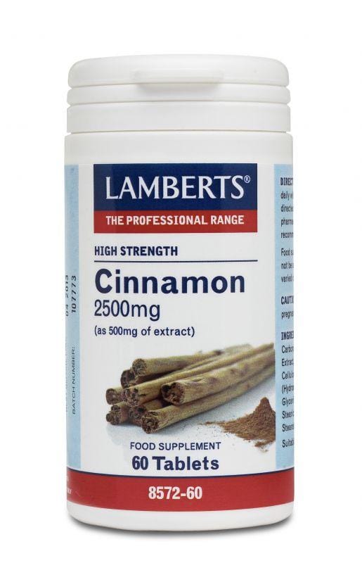 Lamberts Cinnamon, 2500mg, 60Tabs