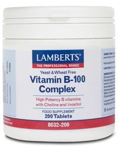 Lamberts Vitamin B-100 Complex, 200 Tablets