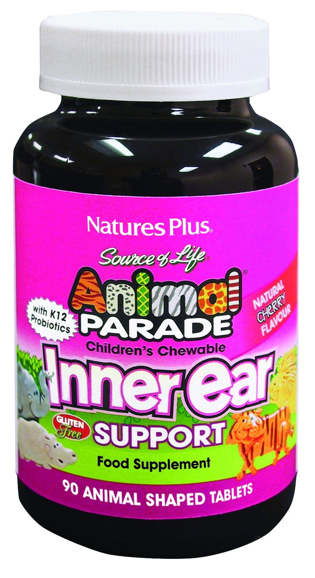 Nature's Plus Animal Parade Inner Ear Support, Cherry, 90 Chewables