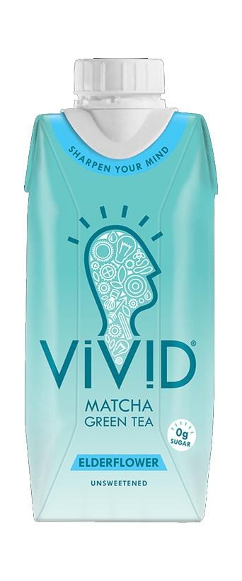 Vivid Matcha Green Tea Elderflower, 330ml